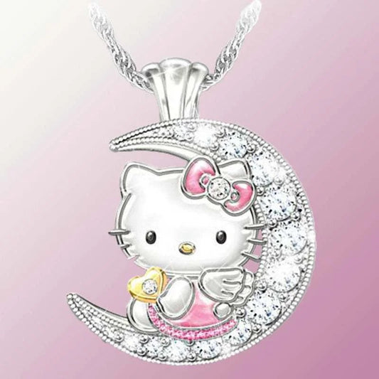 Hello Kitty Moon Pendant